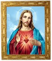 Quadro Do Sagrado Coração de Jesus, Mod. 01,30x25cm. Angelus