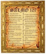 Quadro Do Salmo 107, Mod. 01, Tam. 30x25cm. Angelus