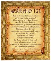 Quadro Do Salmo 121, Mod. 01, Tam. 30x25cm. Angelus