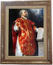 Quadro do Santo Inácio De Loyola, Mod. 02, 53x43cm. Angelus