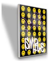 Quadro Dont Smile Não Sorria 90x60 Com Moldura E Vidro Moldura Branca Quadro Dont Smile Não Sorria 90x60 Com Moldura E Vidro Moldura Branca