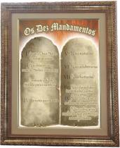 Quadro Dos Dez Mandamentos, Mod.02, Tam. 53x43cm. Angelus