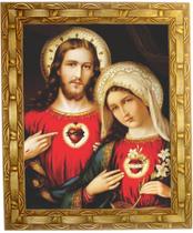 Quadro Dos sagrados Corações, Mod. 04, Tam. 30x25cm. Angelus Quadro Dos sagrados Corações, Mod. 04, Tam. 30x25cm. Angelus