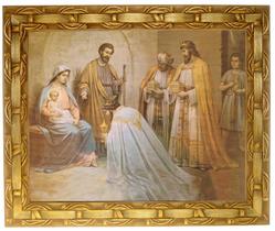 Quadro Dos Santos Reis Magos, Mod.01, 30x25cm. Angelus