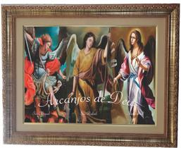 Quadro Dos Três Arcanjos de Deus, Mod.01, 53x43cm. Angelus