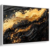 Quadro Dourado Brilho das Noites Infinitas