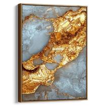 Quadro Dourado Fluxo das Rochas Celestiais