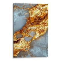 Quadro Dourado Fluxo das Rochas Celestiais