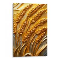 Quadro Dourado Sussurro do Campo ao Entardecer
