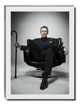 Quadro Dr. Gregory House Poster & Moldura Branca Quadro Dr. Gregory House Poster & Moldura Branca