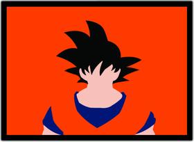 Quadro Dragon Ball Goku Anime Desenho Com Moldura G07