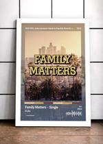 Quadro Drake FamilyMatter D C/ Vidro e Moldura Tam:A4 Quadro Drake FamilyMatter D C/ Vidro e Moldura Tam:A4