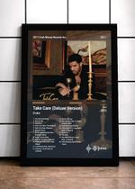 Quadro Drake TakeCare(Del D C/ Vidro e Moldura Tam:A4 Quadro Drake TakeCare(Del D C/ Vidro e Moldura Tam:A4