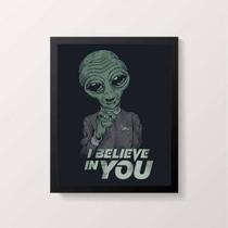 Quadro E.T I Believe In You 24x18cm - com vidro