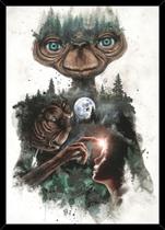 Quadro E.t. O Extraterrestre Artístico Moldura 42x29cm Quadro E.t. O Extraterrestre Artístico Moldura 42x29cm