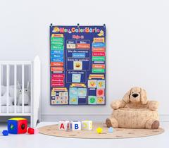 Quadro Educativo Calendário Infantil Interativo Dias Semana