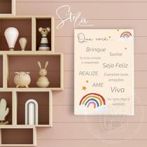 Quadro Educativo Que Você Seja Feliz Quadro Educativo Que Você Seja Feliz