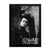 Quadro Edward Mãos De Tesoura Filme Foto Poster Moldurado