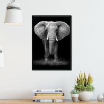 Quadro Elefante Branco Savana Sala Quarto Escritório 43x63 - ARTPAREDE