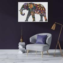 Quadro Elefante em Flores