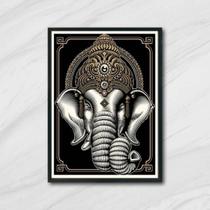 Quadro Elefante Ganesha 45x34cm - com vidro