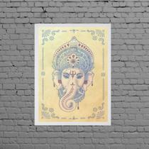 Quadro Elefante Indiano Ganesha 24x18cm Quadro Elefante Indiano Ganesha 24x18cm