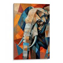 Quadro Elefante Prismático na Aurora das Cores Quadro Elefante Prismático na Aurora das Cores