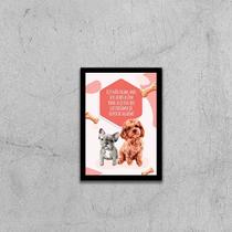 Quadro Eles Não Falam, Mas Seus Olhos Dizem 45x34cm - com vidro