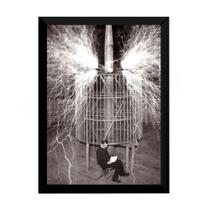 Quadro Eletricidade Arco Nikola Tesla Inventor
