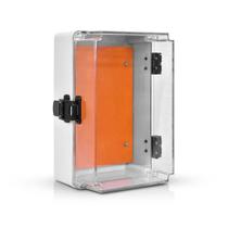 Quadro elétrico plastico 250x160x120mm cinza/tr df ip54