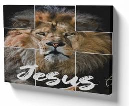 Quadro em Azulejo Parede ou Mesa 30x40 jesus leao cruz