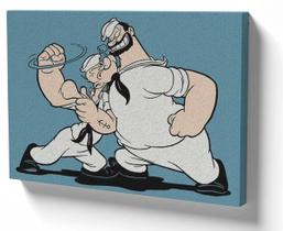 Quadro em Azulejo Parede ou Mesa 30x40 popeye brutus briga Quadro em Azulejo Parede ou Mesa 30x40 popeye brutus briga