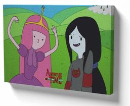 Quadro em Azulejo Parede ou Mesa 30x40 princesa jujuba e marceline hora aventura Quadro em Azulejo Parede ou Mesa 30x40 princesa jujuba e marceline hora aventura