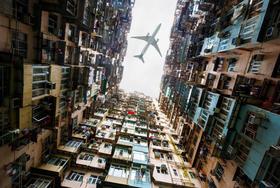 Quadro em Canvas Apartamentos antigos Hong Kong - Facility Print