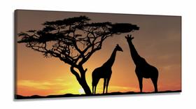 Quadro Em Tecido Africa Paisagens Natureza em Tecido Canvas 130x60 Quadro Em Tecido Africa Paisagens Natureza em Tecido Canvas 130x60