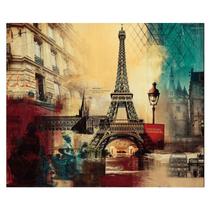 Quadro em Tela 100x120cm Torre Eiffel Paris Decore Pronto