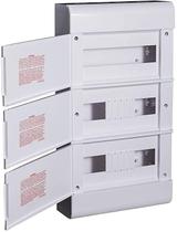 Quadro Embutir Ouro Box 36 Módulos Din Steck Branco