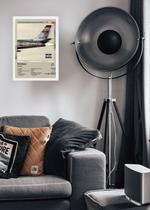 Quadro Eminem Kamikaze (Colored) Vidro e Moldura Branca Tamanho:21cm x 30cm (A4)