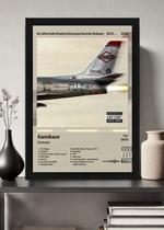 Quadro Eminem Kamikaze (Colored) Vidro e Moldura Preta Tamanho:21cm x 30cm (A4)