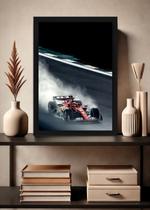 Quadro Emoção Fórmula 1 com Vidro e Moldura Preta Tam:A4 Quadro Emoção Fórmula 1 com Vidro e Moldura Preta Tam:A4