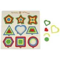 Quadro Encaixe As Formas Brinquedo Educativo Mdf - Dm Toys Adicionar aos favoritos