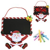Quadro Enfeite Decoração de Natal Lousa Porta Recados Parede