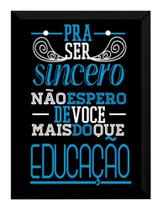 Quadro Engenheiros Do Hawaii Trecho Musica Pra Ser Sincero