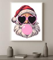 Quadro Engraçado Papai Noel Bubble Gun 24x18cm Cor:Moldura preta Quadro Engraçado Papai Noel Bubble Gun 24x18cm Cor:Moldura preta