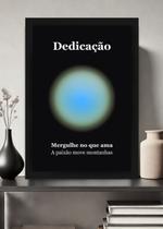 Quadro Entrega/Dedicação/Paixão com Vidro e Moldura Preta Tamanho:21cm x 30cm (A4) Quadro Entrega/Dedicação/Paixão com Vidro e Moldura Preta Tamanho:21cm x 30cm (A4)