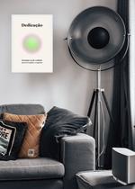 Quadro Entrega/Esforço/Dedicação com Vidro e Moldura Branca Tamanho:21cm x 30cm (A4)