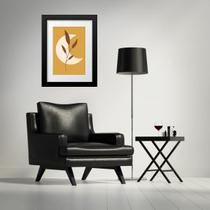 Quadro Escandinavo Lua Folha Mostarda- 60x48cm Quadro Escandinavo Lua Folha Mostarda- 60x48cm