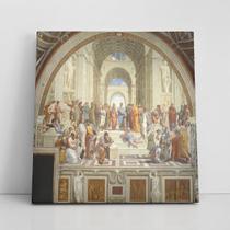 Quadro Escola de Atenas Rafael Sanzio Canvas 60x60cm Quadro Escola de Atenas Rafael Sanzio Canvas 60x60cm