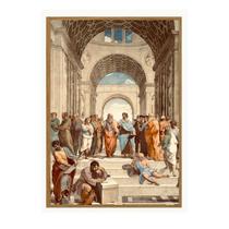 Quadro Escola De Athenas Rafael - Socrates Platão decoração parede quarto sala Quadro Escola De Athenas Rafael - Socrates Platão decoração parede quarto sala