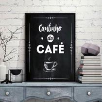 Quadro Escrito Cantinho Do Café 24x18cm Quadro Escrito Cantinho Do Café 24x18cm